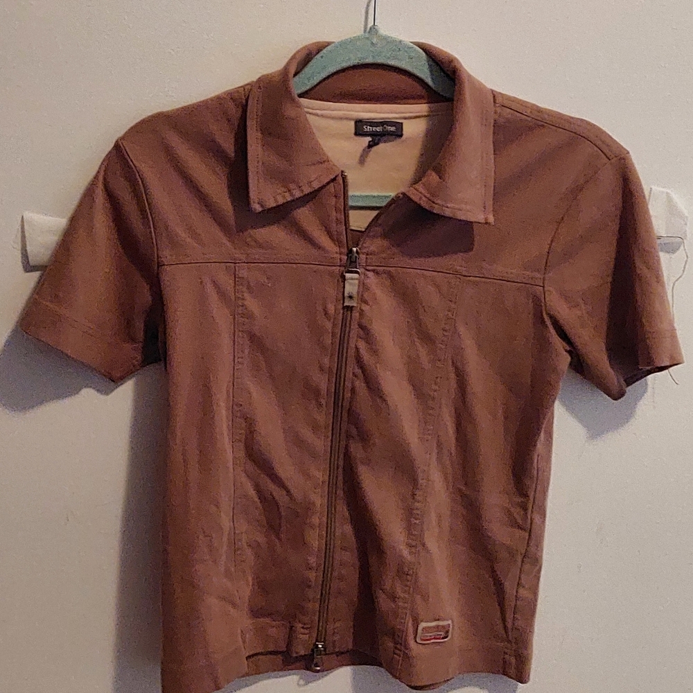 one street Double zipper top